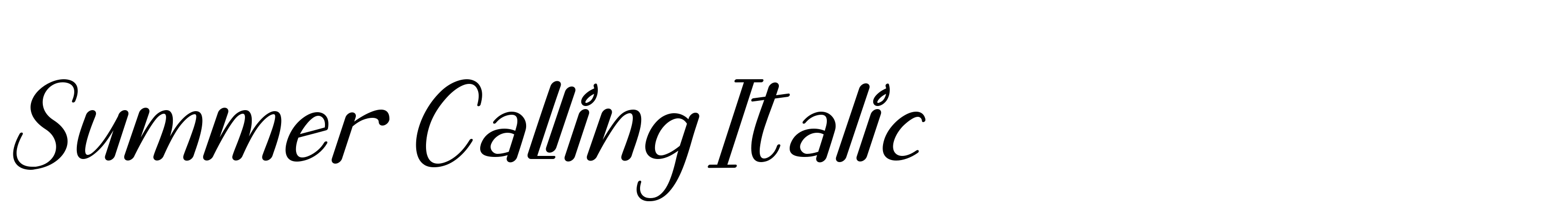 Summer Calling Italic
